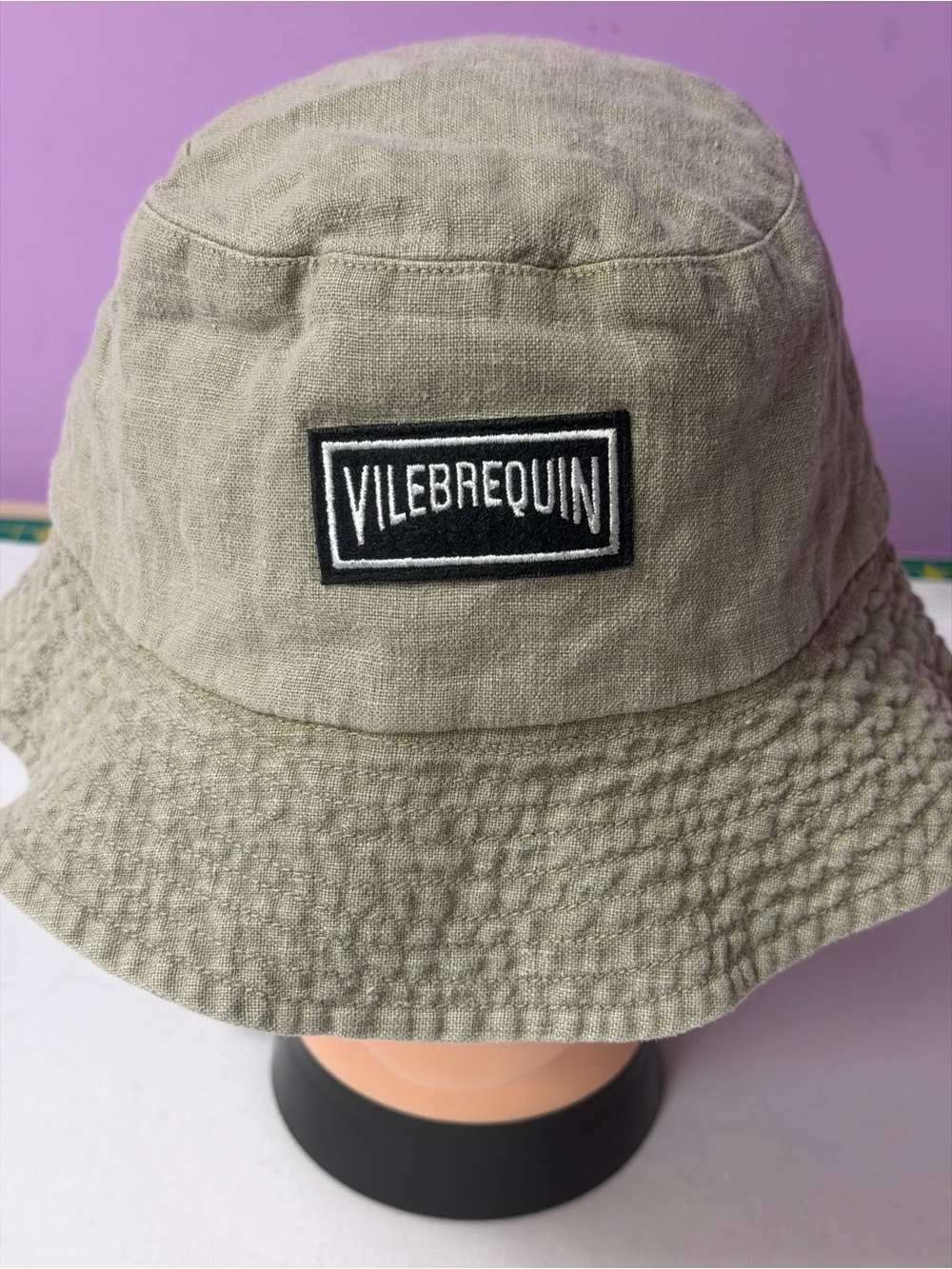 Vilebrequin Unisex Bucket Hat Olive Green Size XS/S New With Tags